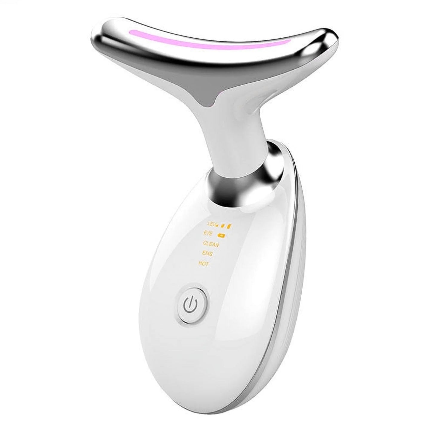 Red Light Therapy for Face, 7 Color LED Face Skin Rejuvenation for Face & Neck Beauty Device, Neck Tightening Device, Glossy Black