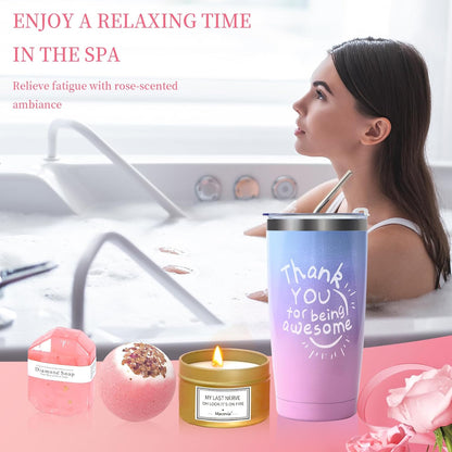 Get Well Soon Gifts Birthday Baskets for Women, Self Care Thanksgiving Christmas Gift Set, Relaxing Spa Care Basket for Mom Her Friend Sister Wife Girlfriend Teacher